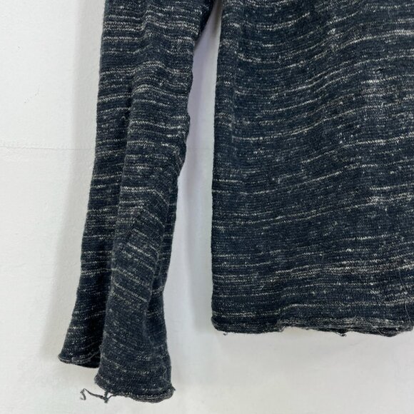 Transit Uomo Men's Marled Grey Woven Turtleneck Mock Neck Size Large L Slim Fit - Picture 4 of 9